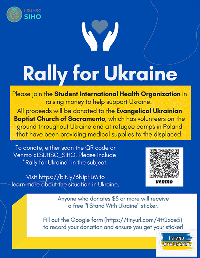 Rally for Ukraine Fundraiser Flyer